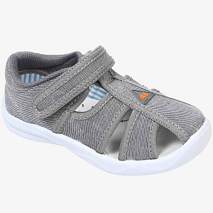72627-2 Туфли из текстиля (серый) 24-29 (12 пар)
