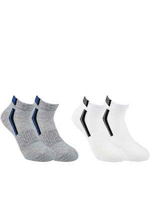 BKSC-2003-WA Носки 29-38 (29-31/32-34/35-38) белый/серый