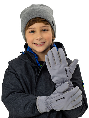 GLV003-93 Перчатки софтшелл (серый) S/M/L (S/M/L)