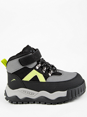 52597ук-1 Ботинки (черный-серый) 28-32 (5 пар)