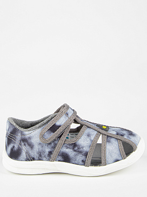 72826-20 Туфли из текстиля (черный-белый) 24-29 (12 пар)