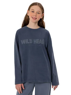 MJGCL01-Z2 Лонгслив(синий) 134-170(134/140/146/152/158/164/170)