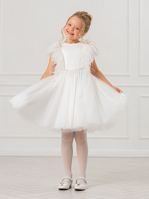 OKGCD09-00 Платье(белый) 98-134(98/104/110/116/122/128/134)