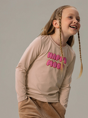 OKGCL04-T0 Лонгслив(бежевый) 92-128(92/98/104/110/116/122/128)