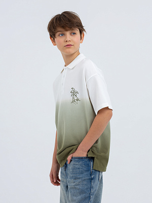 PJBCT09-G1 Футболка-поло(зеленый) 134-170(134/140/146/152/158/164/170)