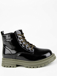 53610ук-10 Ботинки (черный-олива) 28-35 (8 пар)