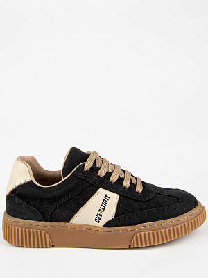 231110т-3 Полуботинки (черный-бежевый) 31-36 (6 пар)