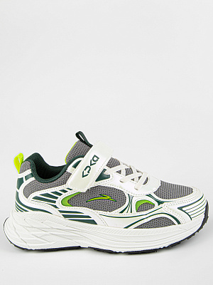 731295-3 Обувь для активного отдыха (серый-зеленый) 32-36 (5 пар)