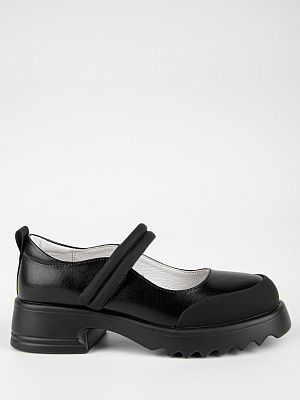 231872п-2 Туфли (черный кожа) 33-37 (5 пар)