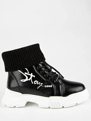 54457ук-1 Ботинки (черный) 35-39 (5 пар)