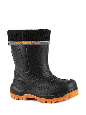 1730т Сапоги (черный-оранжевый) 24-37 (7 пар)