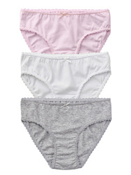NUGLP01-WQ Набор трусов (белый/розовый/серый) 1-12 (1-2/2-3/3-4/5-6/7-8/9-10/11-12)
