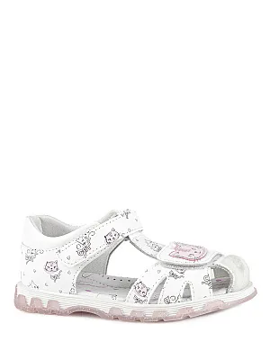 31492-2 Туфли летние (белый-розовый) 21-25 (5 пар)