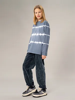 OJGCP03-91 Брюки вельветовые(серо-голубой) 134-170(134/140/146/152/158/164/170)