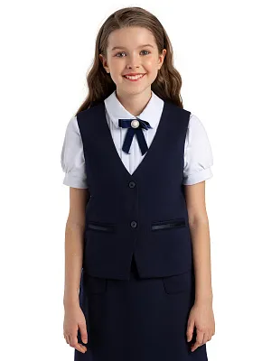 MJGCV01-Z4 Жилет(синий) 122-164(122/128/134/140/146/152/158/164)