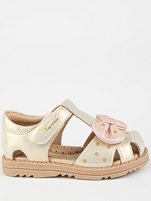 31864к-2 Туфли летние (золотой) 23-27 (5 пар)