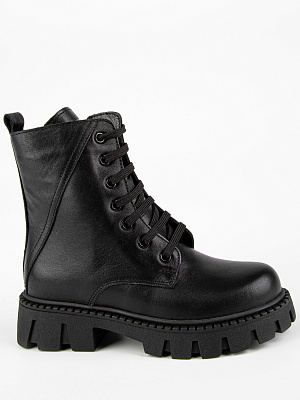 53654ут-1 Ботинки (черный кожа) 33-37 (5 пар)