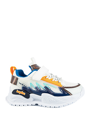 721018-2 Обувь для активного отдыха (белый-синий) 26-30 (5 пар)