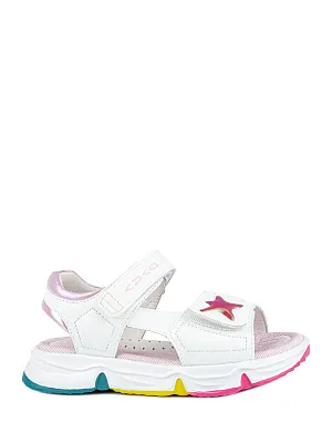 33790п-20 Туфли летние (белый-розовый) 30-37 (8 пар)