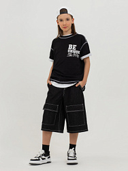 PJBCH08-99 Шорты джинсовые(черный) 134-170(134/140/146/152/158/164/170)