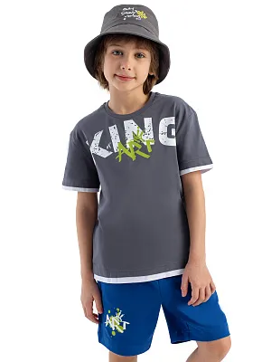 LKBCT08-92 Футболка(серый) 98-128(98/104/110/116/122/128)