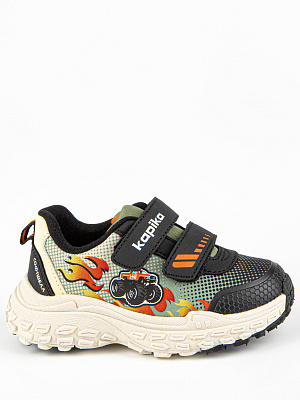 71559с-2 Обувь для активного отдыха (черный-хаки) 23-27 (5 пар)