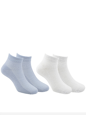 JKGAS14-WQ Носки 26-38 (26-28/29-31/32-34/35-38) белый/голубой