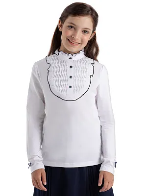 KJGCB07-01 Блузка(кремовый) 122-164(122/128/134/140/146/152/158/164)