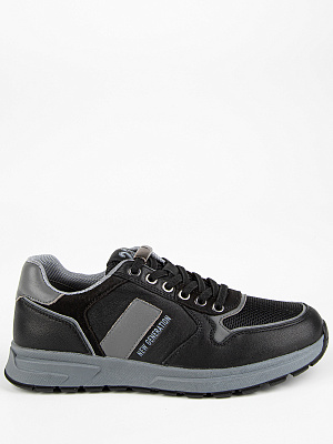 241008-2 Полуботинки (черный-серый) 35-39 (5 пар)