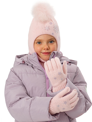 GGLV-1002-80 Перчатки шерстяные (св.розовый) one size ()