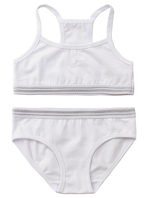 NUGLS04-00 Комплект нижнего белья(белый) 2-14(2-3/3-4/5-6/7-8/9-10/11-12/13-14)