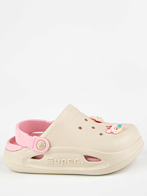 82257-5 Туфли летние (бежевый-розовый) 28-35 (8 пар)