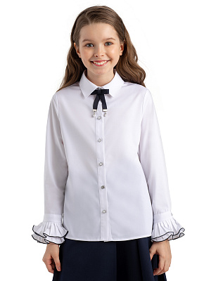 MJGCB08-00 Блузка(белый) 122-158(122/128/134/140/146/152/158)