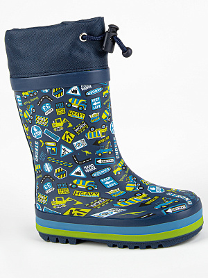 1943-1 Сапоги резиновые (синий) 21-25 (10 пар)