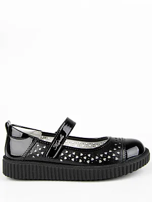 231011п-1 Туфли (черный) 31-35 (5 пар)