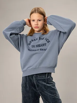 OJGCJ04-Z3 Свитшот(серо-голубой) 134-170(134/140/146/152/158/164/170)